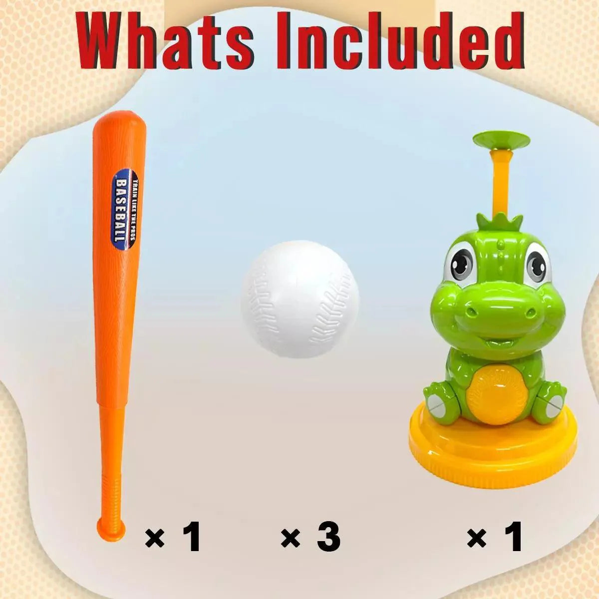 Cute Dinosaur Baseball Hitting Toy For Kids