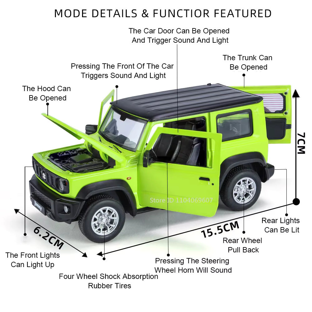 Diecast Model Officially Licensed Suzuki Jimny SUV 1/22