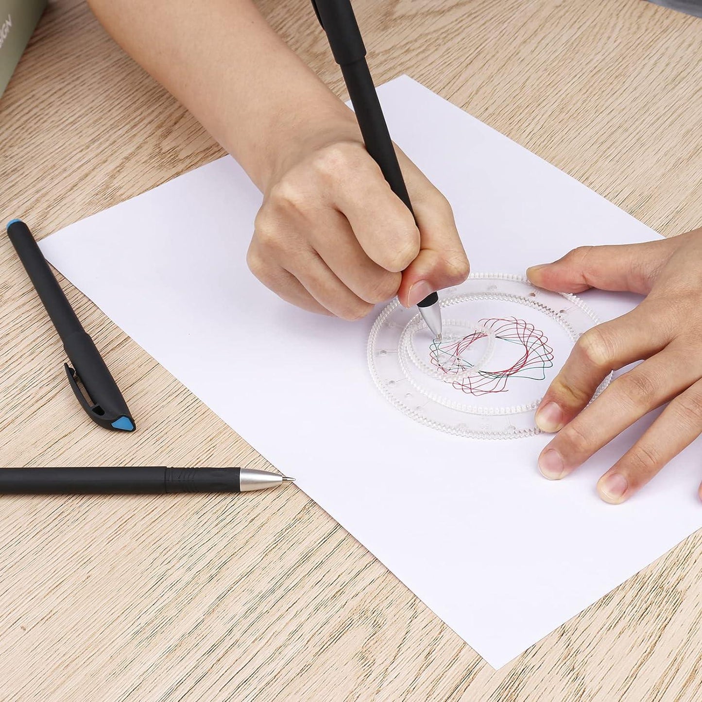 Multi-Functional Spirograph Geometric Ruler for Students