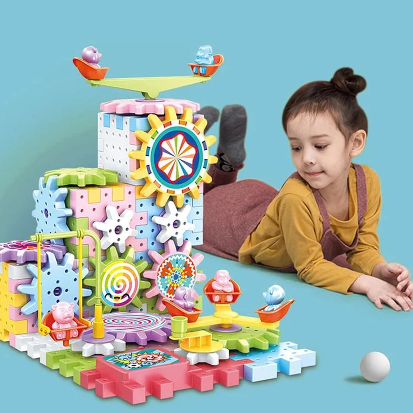 Electric Gear Building Blocks Toy For Kids