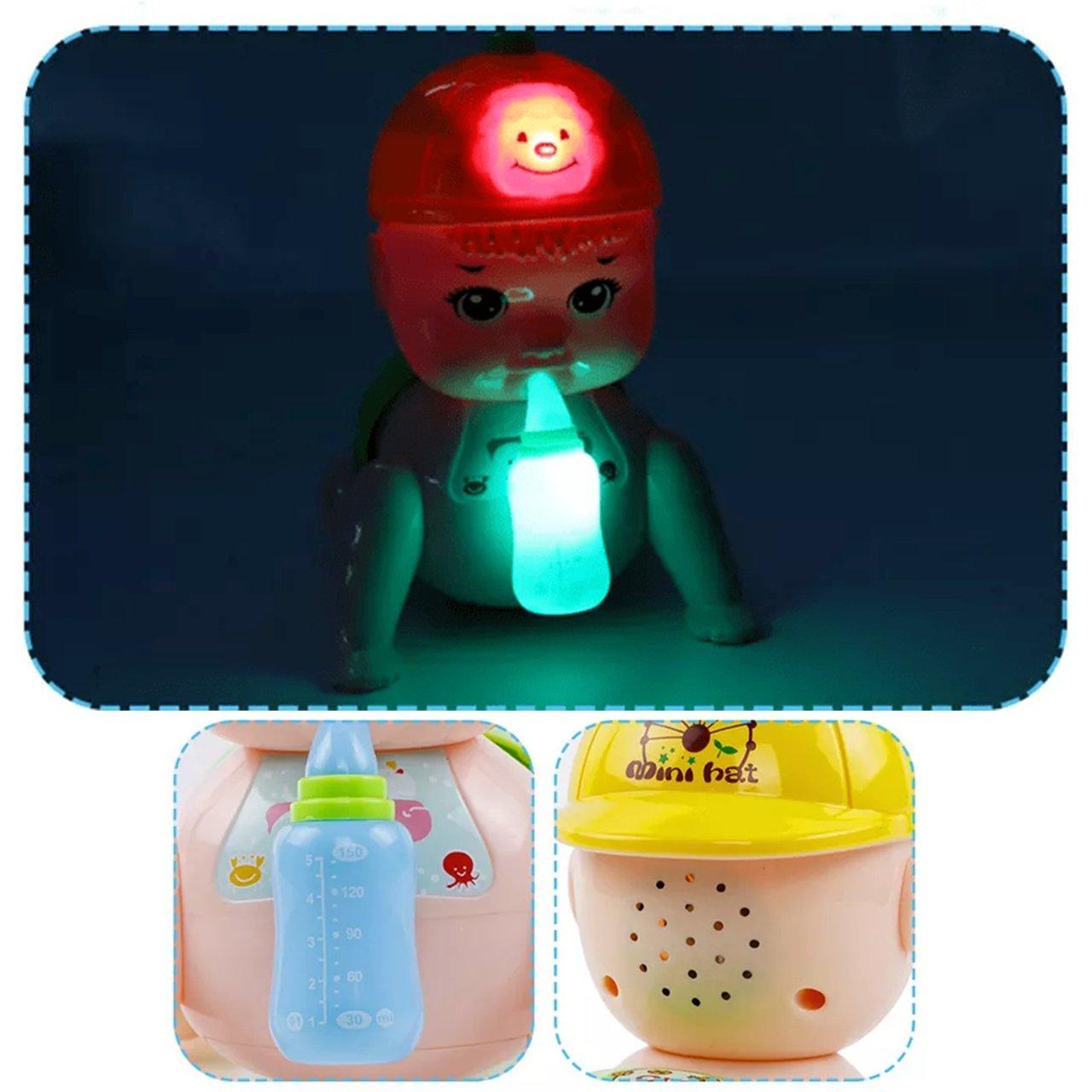 Musical Baby Crawling Toy With 3D Lights