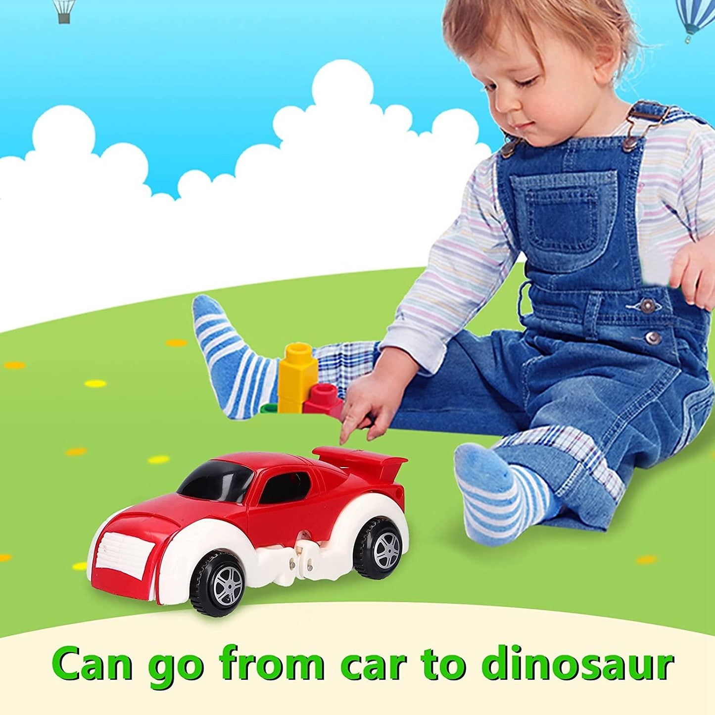 Wind Up Automatically Transform Car Toy