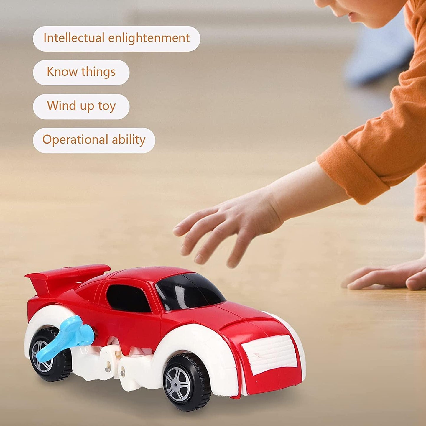 Wind Up Automatically Transform Car Toy