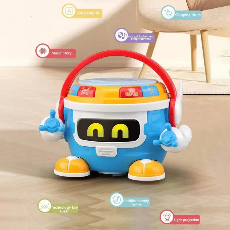 Lightning & Musical Drum Robot For Kids