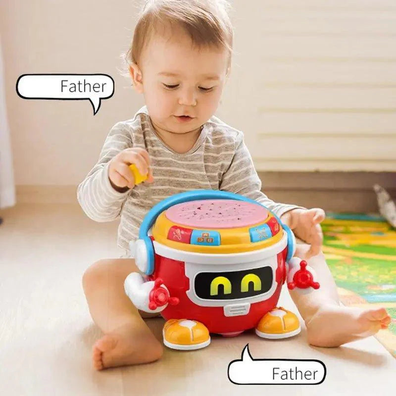 Lightning & Musical Drum Robot For Kids