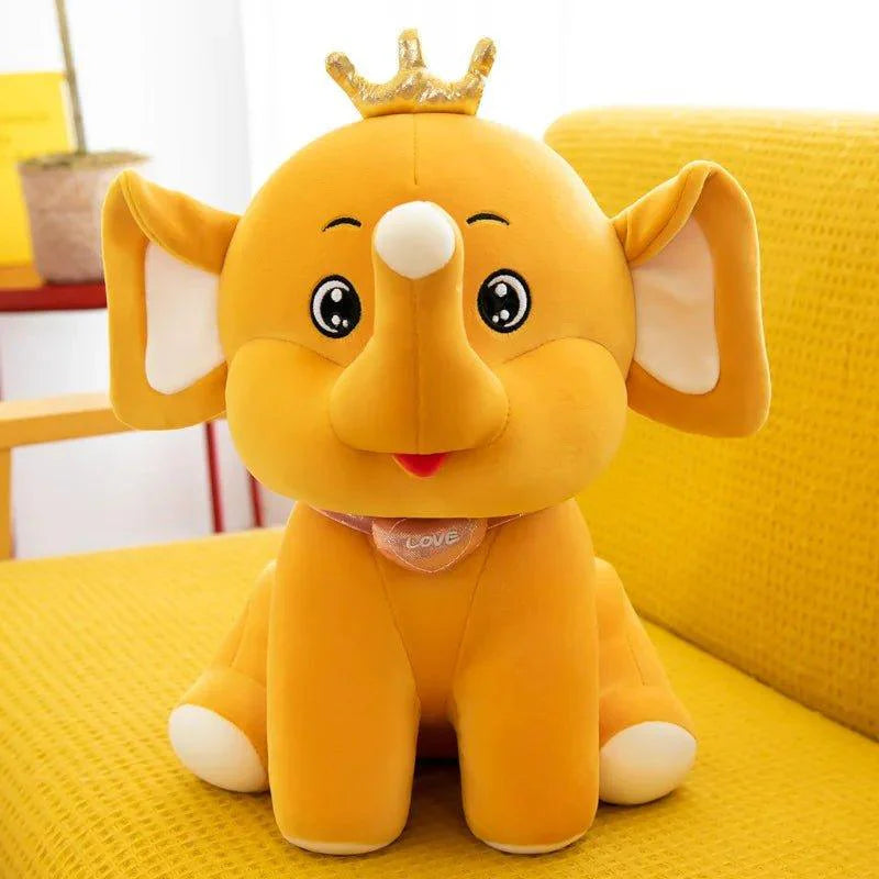 Cute Crown Baby Elephant Plush Toy