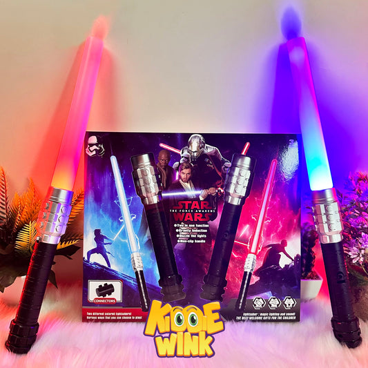 Star Wars Light Saber Swords Red & Blue Lights Set