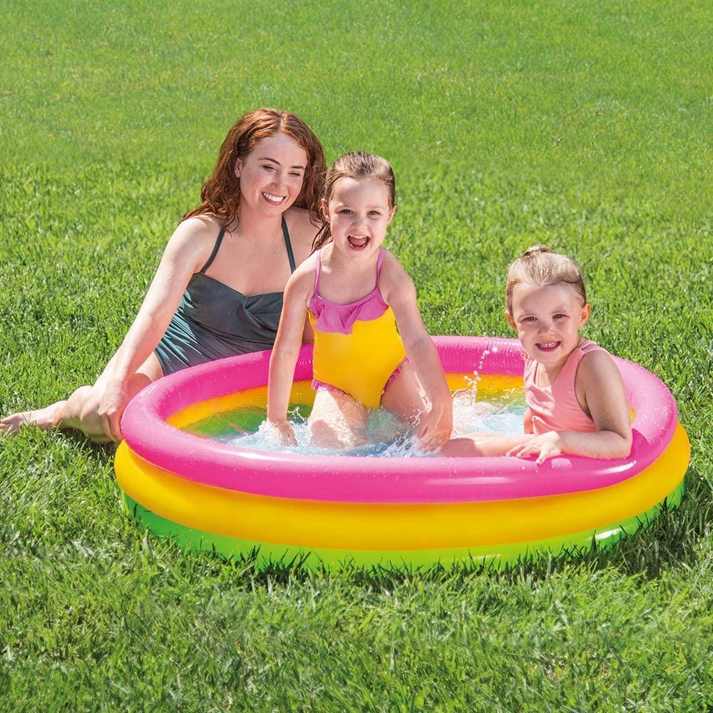 KiddieWink™ Inflatable Rainbow Color Swimming Pool