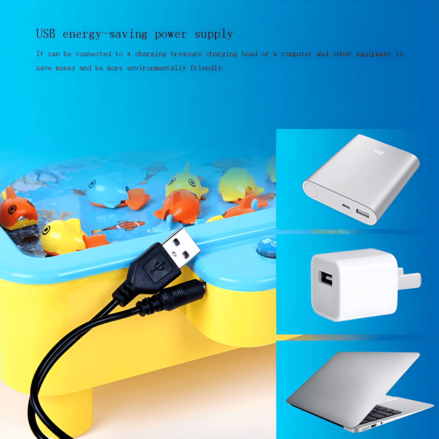 2 In 1 Electric Musical Magnet Fishing Hero Toy