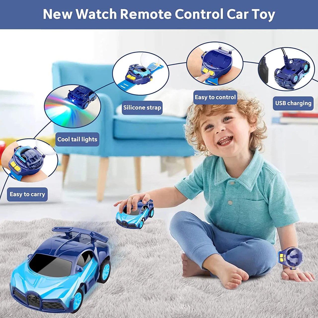 Kid's Favorite Mini RC Wrist Watch Car - New Models