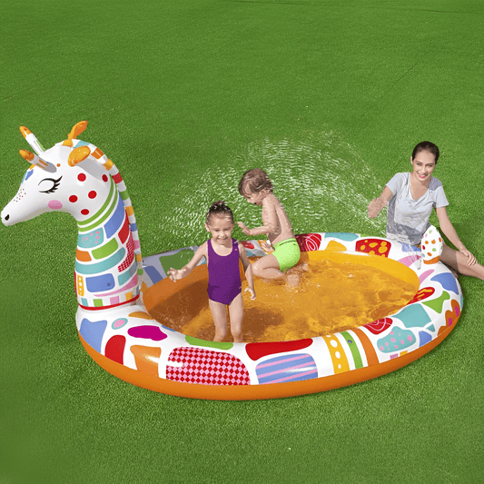 KiddieWink™ Inflatable Cute Giraffe Swimming Pool (2.66m-8.9Inch) For Kids