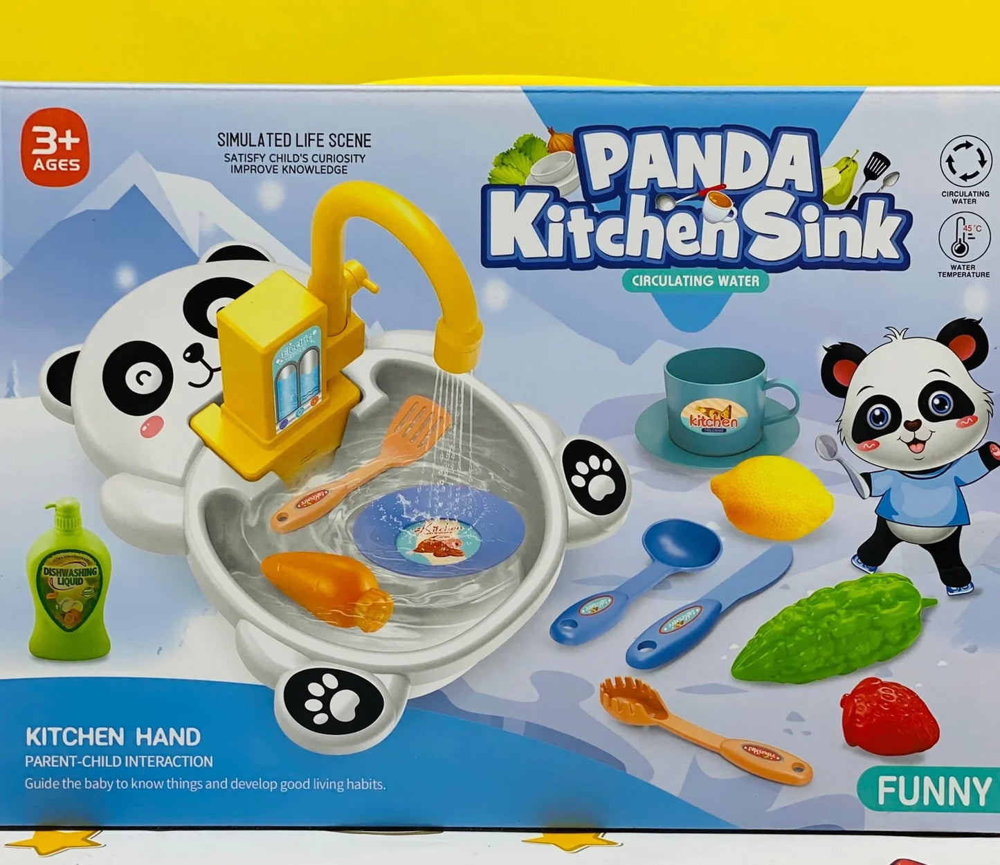 Electric Panda Kitchen Sink Set (14pcs)