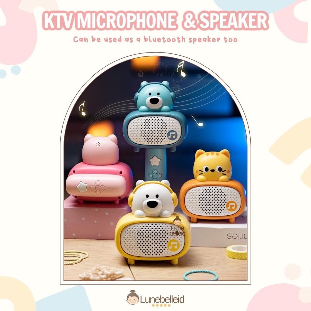 Cartoon Orange Microphone & Bluetooth Speaker Toy