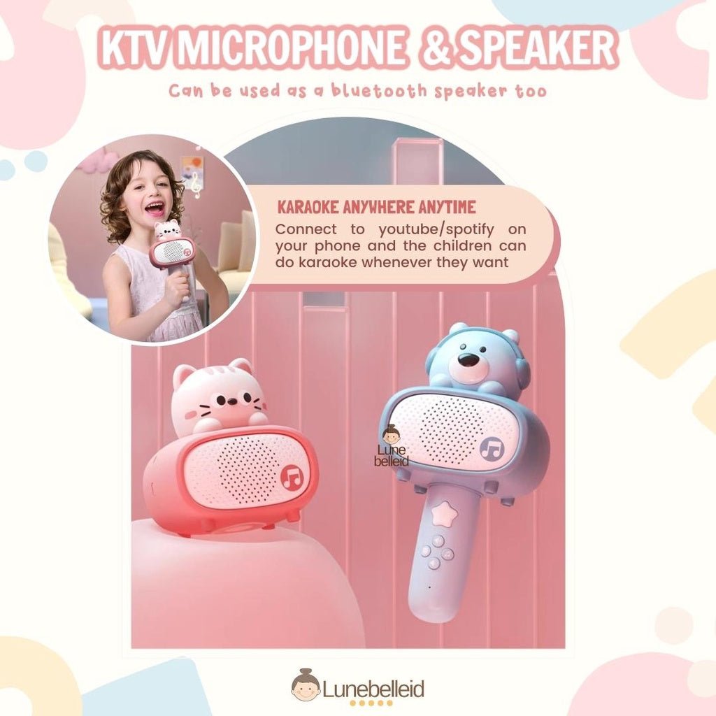 Cartoon Orange Microphone & Bluetooth Speaker Toy